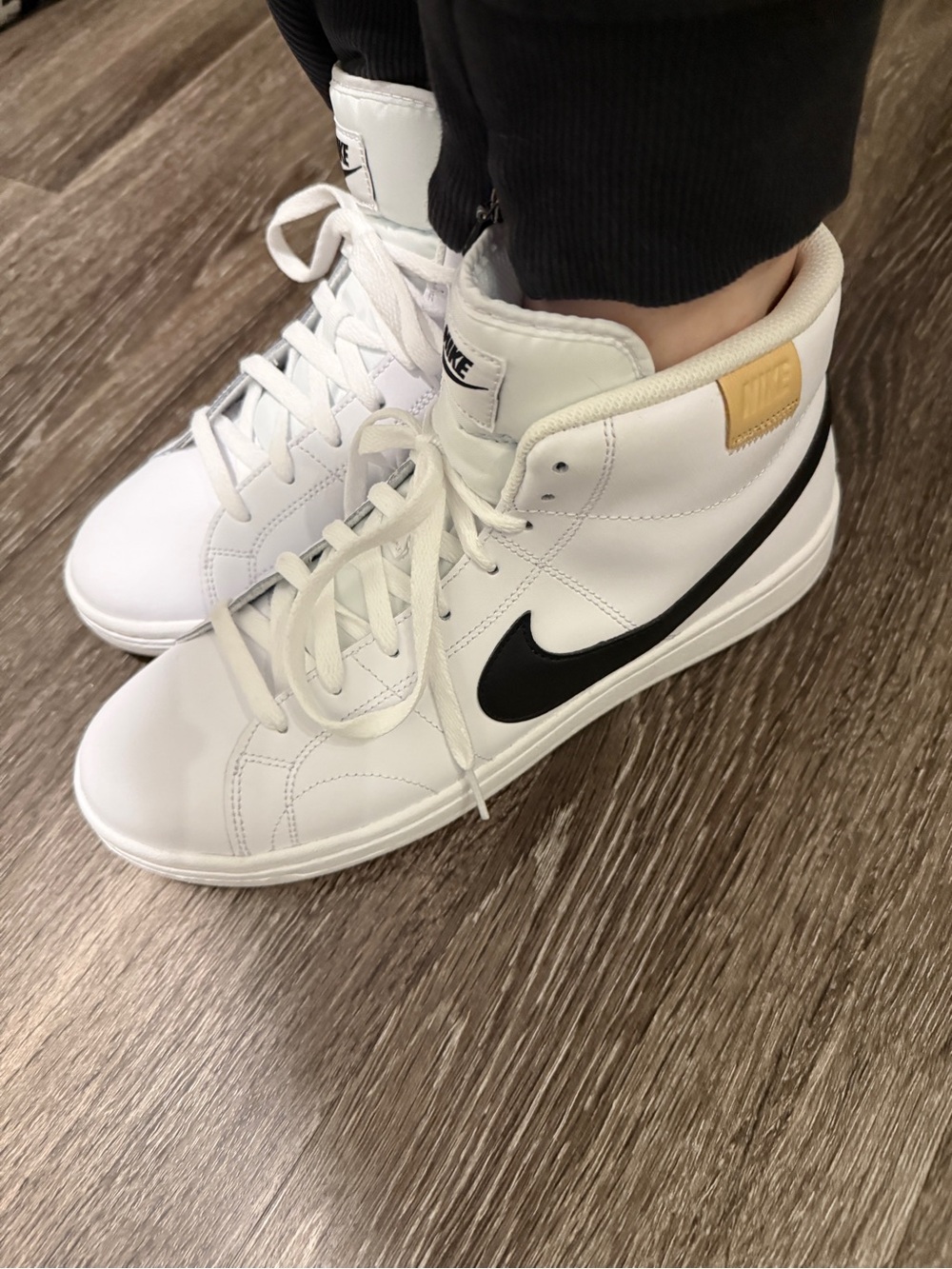 Nike Court Royale Mid White Black Onyx Men 9.5 NEW